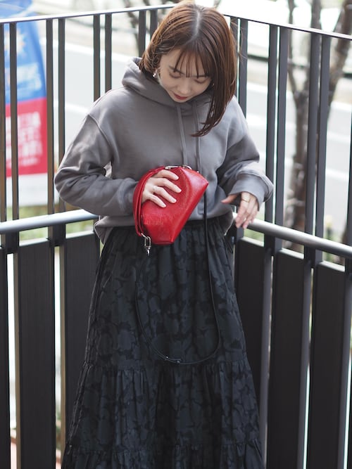 IENA（イエナ）の「ボタニカルフラワーティアードスカート