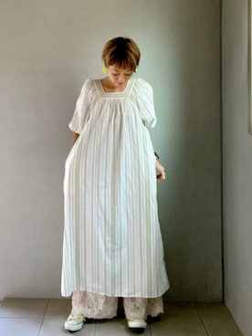 「アイテム（ピアス（両耳用））」を使った、たかっちゃんさん（レディース・164cm・40代）の夏コーディネート