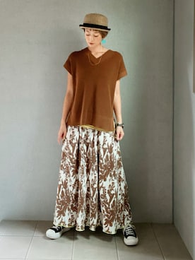 「アイテム（ピアス（両耳用））」を使った、たかっちゃんさん（レディース・164cm・40代）の夏コーディネート