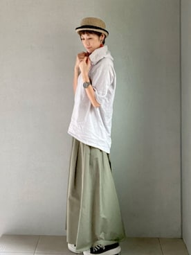 「アイテム（ピアス（両耳用））」を使った、たかっちゃんさん（レディース・164cm・40代）の夏コーディネート