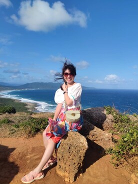 「PIXY（ピクシー）のアイテム」を使った、綠漪さん（レディース・163cm）の冬コーディネート