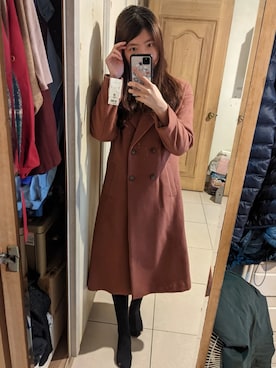 「PROPORTION BODY DRESSING（プロポーションボディドレッシング）のアイテム（ジャケット/アウター）」を使った、綠漪さん（レディース・163cm）の冬コーディネート