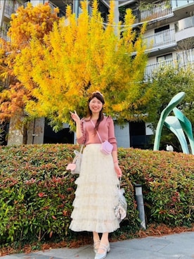 「COCO DEAL（ココディール）のアイテム」を使った、綠漪さん（レディース・163cm）の冬コーディネート