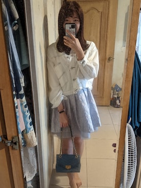 「PIXY（ピクシー）のアイテム」を使った、綠漪さん（レディース・163cm）の秋コーディネート