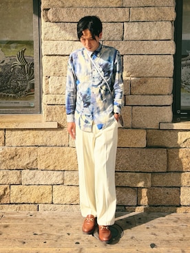 「Daniel Wellington（ダニエルウェリントン）のアイテム」を使った、みやびにんさん（メンズ・180cm）の春コーディネート