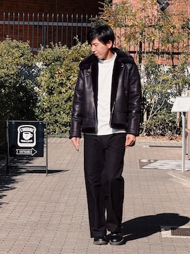 ま・ま・まさん（メンズ・180cm）の冬コーディネート