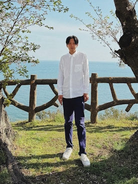 「green label relaxing（グリーンレーベルリラクシング）のアイテム」を使った、みやびにんさん（メンズ・180cm）の春コーディネート