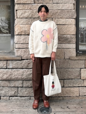 「HOOK（フック）のアイテム」を使った、みやびにんさん（メンズ・180cm）の冬コーディネート