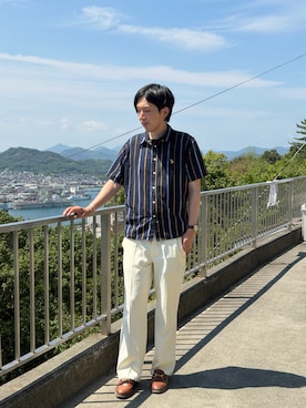 「ASTRONOMY（アストロノミー）のアイテム」を使った、みやびにんさん（メンズ・180cm）の夏コーディネート