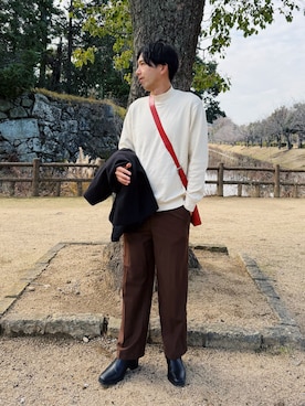 ま・ま・まさん(メンズ・180cm)の冬コーディネート