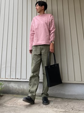 「アイテム（アナログ腕時計）」を使った、ま・ま・まさん（メンズ・180cm）の秋コーディネート