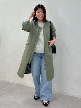 「Chez toi（シェトワ）のアイテム（パンプス）」を使った、maiさん（レディース・158cm）の秋コーディネート