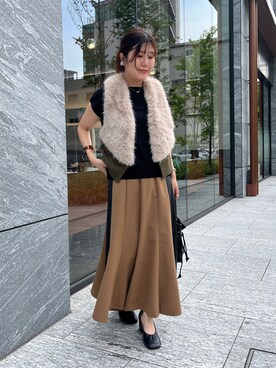 「Chez toi（シェトワ）のアイテム（パンプス）」を使った、maiさん（レディース・158cm）の秋コーディネート