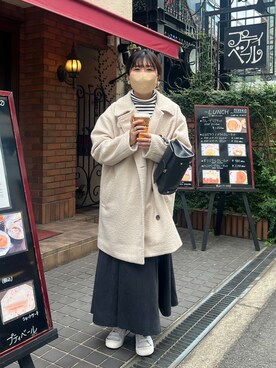 「Chez toi（シェトワ）のアイテム（ブルゾン）」を使った、maiさん（レディース・158cm）の冬コーディネート