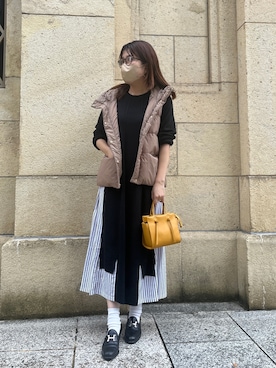 「秋色コーデ」｜「アイテム（ワンピース/ドレス）」を使った、maiさん（レディース・158cm）の秋コーディネート