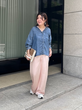 「Chez toi（シェトワ）のアイテム」を使った、maiさん（レディース・158cm）の春コーディネート