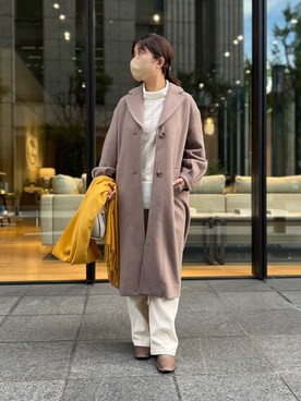 「Chez toi（シェトワ）のアイテム（その他アウター）」を使った、maiさん（レディース・158cm）の秋コーディネート