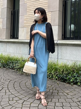 「Chez toi（シェトワ）のアイテム（ブルゾン）」を使った、maiさん（レディース・158cm）の春コーディネート