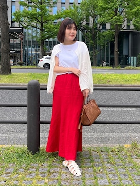 「Chez toi（シェトワ）のアイテム（ブルゾン）」を使った、maiさん（レディース・158cm）の春コーディネート