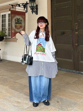 丸尾佳奈さん（レディース・158cm）の春コーディネート