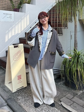 丸尾佳奈さん(レディース・158cm)の秋コーディネート