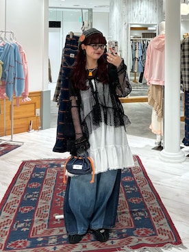 丸尾佳奈さん（レディース・158cm）の春コーディネート