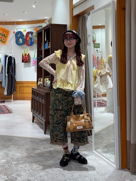 丸尾佳奈さん（レディース・158cm）の夏コーディネート