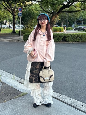 「アイテム（ブルゾン）」を使った、丸尾佳奈さん（レディース・158cm）の秋コーディネート