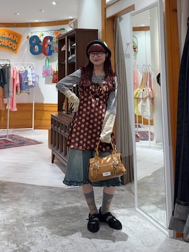 丸尾佳奈さん(レディース・158cm)の夏コーディネート