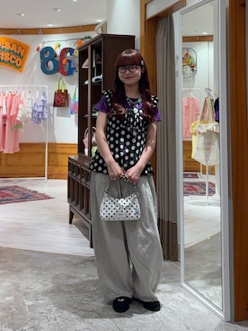 丸尾佳奈さん（レディース・158cm）の夏コーディネート