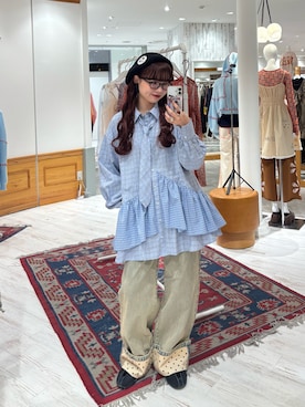 丸尾佳奈さん（レディース・158cm）の春コーディネート