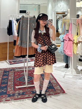 丸尾佳奈さん(レディース・158cm)の夏コーディネート