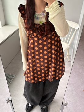 丸尾佳奈さん(レディース・158cm)の夏コーディネート