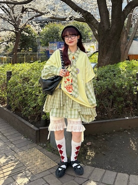 丸尾佳奈さん（レディース・158cm）の春コーディネート