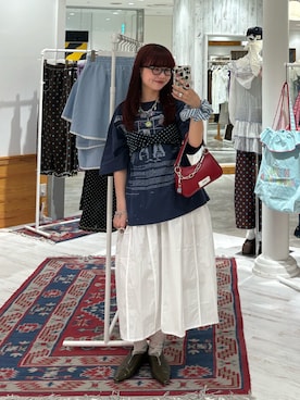 丸尾佳奈さん(レディース・158cm)の夏コーディネート