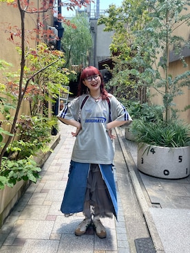 丸尾佳奈さん（レディース・158cm）の夏コーディネート