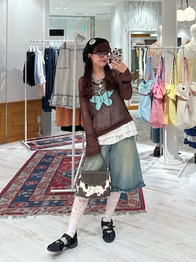 丸尾佳奈さん(レディース・158cm)の夏コーディネート