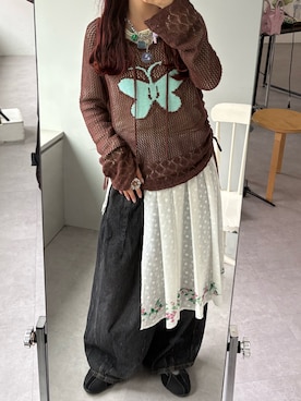 丸尾佳奈さん（レディース・158cm）の夏コーディネート