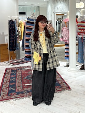 丸尾佳奈さん(レディース・158cm)の春コーディネート