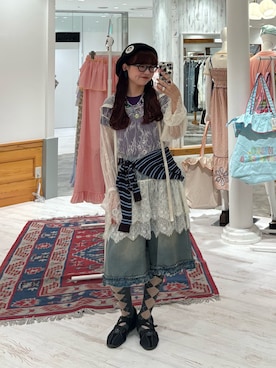 丸尾佳奈さん(レディース・158cm)の夏コーディネート