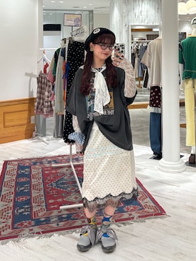 丸尾佳奈さん（レディース・158cm）の夏コーディネート