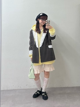 丸尾佳奈さん(レディース・158cm)の秋コーディネート