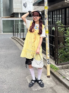 丸尾佳奈さん(レディース・158cm)の夏コーディネート