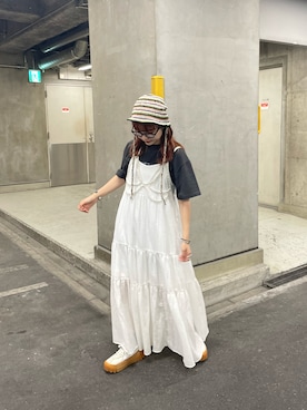 丸尾佳奈さん（レディース・158cm）の夏コーディネート