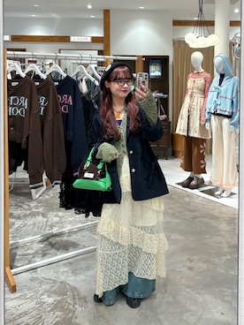 丸尾佳奈さん（レディース・158cm）の春コーディネート