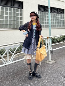 丸尾佳奈さん(レディース・158cm)の春コーディネート