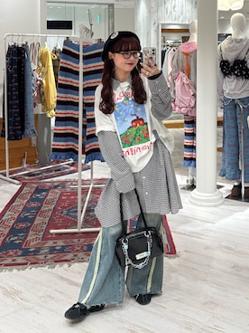 丸尾佳奈さん（レディース・158cm）の春コーディネート