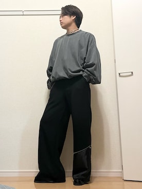「GRANCY（グランシー）のアイテム（スラックス）」を使った、kake0809さん（メンズ・169cm）の冬コーディネート