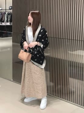 「アイテム（ストール/ショール）」を使った、REIさん（レディース・156cm）の秋コーディネート