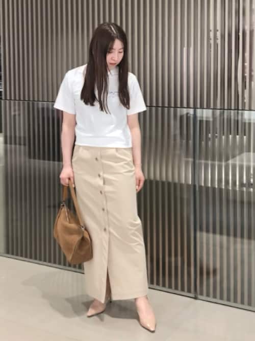 tシャツ 「エンポリオ アルマーニ」Tシャツ ジャージー マルチカラーロゴ刺繍 レディース EMPORIO ARMANI tシャツ 「エンポリオ アルマーニ」Tシャツ